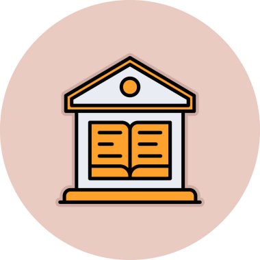 Kitap. Web simgesi basit illüstrasyon