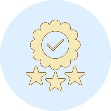 derecelendirme vektörü düz renk simgesi