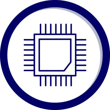 devre kartı simgesi, vektör illüstrasyonu