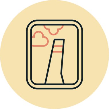 Modern bir simgenin vektör illüstrasyonu