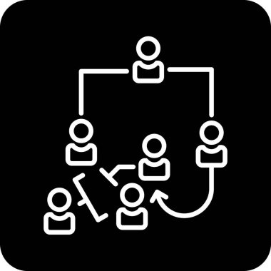 hiyerarşi vektör düz simgesi