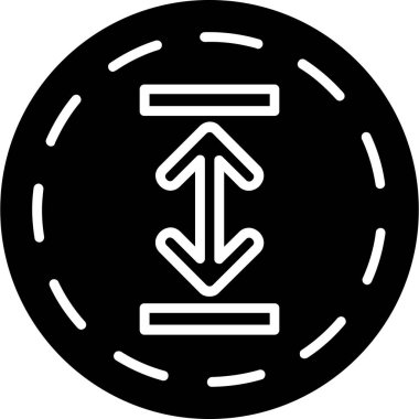 Bir yol simgesinin vektör illüstrasyonu