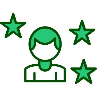 Müşteri derecelendirme vektörü illüstrasyonu