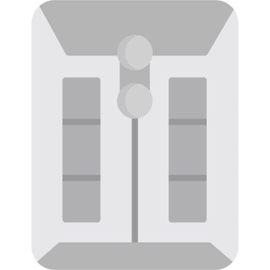 Asansör. Web simgesi basit illüstrasyon