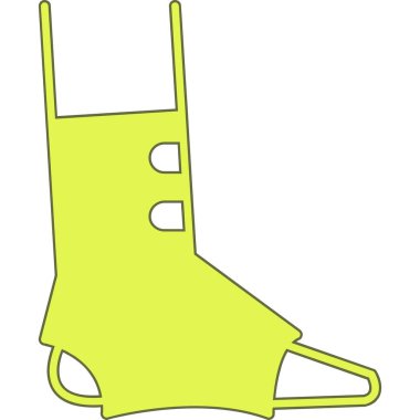 vektör, beyaz arkaplanda sarı emniyet kemeri simgesi