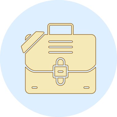 Evrak çantası ikonu. vektör illüstrasyonu