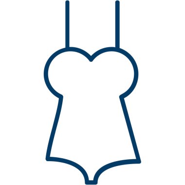 kadın vücut sütyen simgesi dış hatlar biçiminde