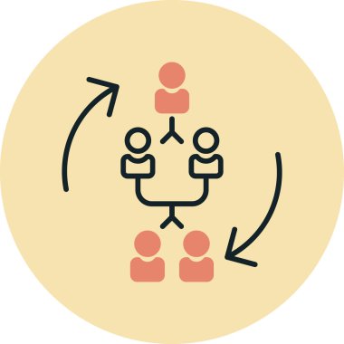 İnsan simgesinin vektör illüstrasyonu