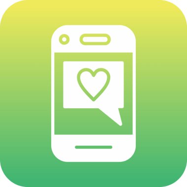 Modern aşk simgesinin vektör çizimi