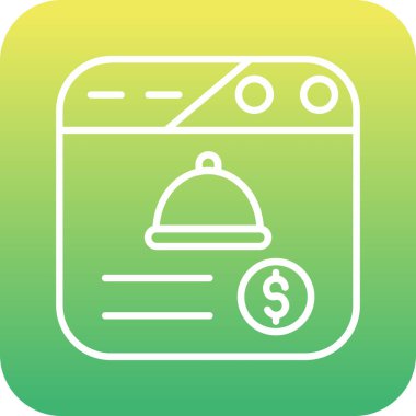 Benzersiz para vektör simgesi