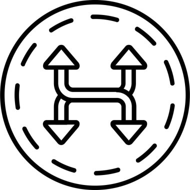 ok simgesi vektör illüstrasyonu