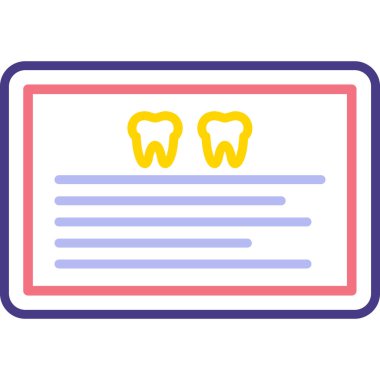 Diş. Web simgesi basit illüstrasyon