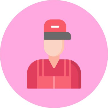 avatar erkek simgesi düz stil