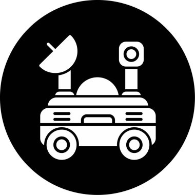 uydu simgesi vektör illüstrasyonu