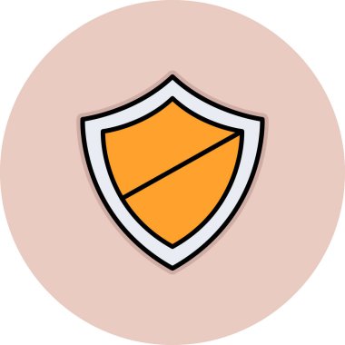 kalkan ikon vektör illüstrasyonu