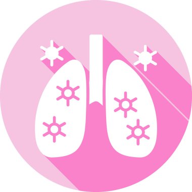 Bir akciğer simgesinin gösterimi