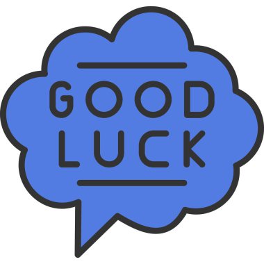 Şans şans modern ikon vektör illüstrasyonu