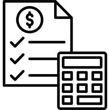 hesaplayıcı hesap makinesi hesap makinesi simgesi dış hat biçiminde