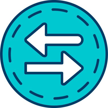 Ok. Web simgesi basit illüstrasyon