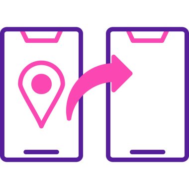 Harita yeri. Basit simge