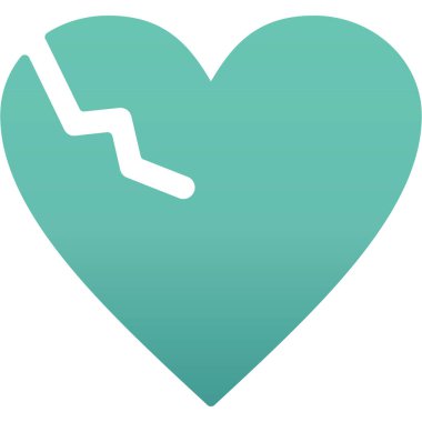 Bir kalp simgesinin vektör illüstrasyonu