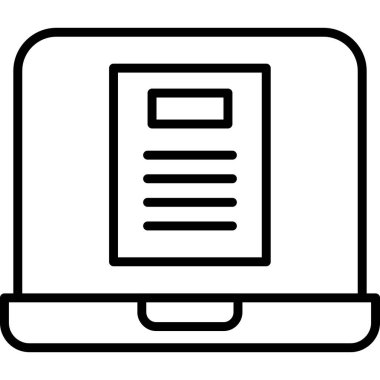 Bilgisayar. Web simgesi basit tasarım