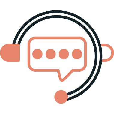 Sohbet simgesi vektör illüstrasyonu