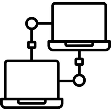 Bilgisayar. Web simgesi basit illüstrasyon