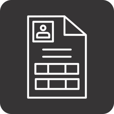 dosya belgesi simgesi, vektör illüstrasyonu