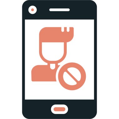 akıllı telefon simgesi vektör illüstrasyonu