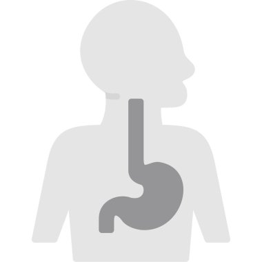İnsan organ ikonu. Web tasarımı için basit organ vektör simgeleri çizimi