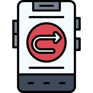 cep telefonu simgesi. özet akıllı telefon vektör çizimi