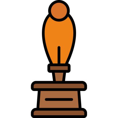 Kupa ikonu. Web için kupa vektör simgelerinin özet çizimi