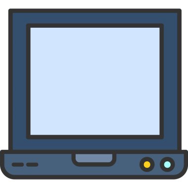 Bilgisayar. Web simgesi basit illüstrasyon