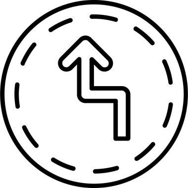 Ok. Web simgesi basit illüstrasyon