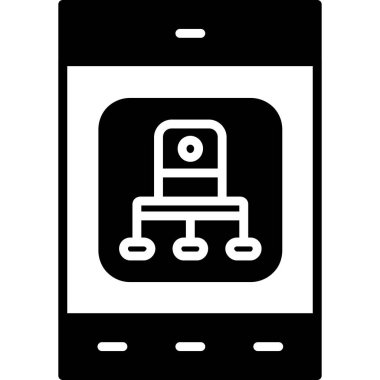 Smartphone Simgesi, vektör illüstrasyonu