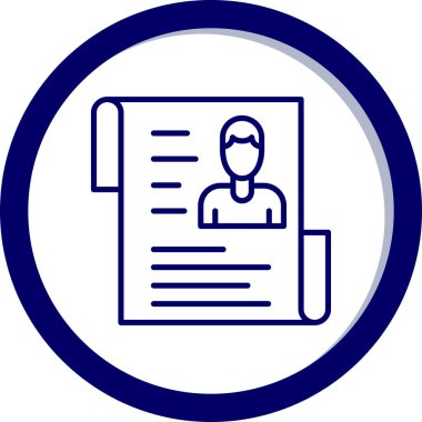 Kimlik kartı. Basit resimleme