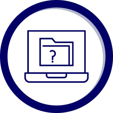 dizüstü bilgisayar simgesi, vektör illüstrasyonu