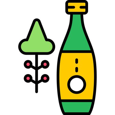 bira şişesi simgesi, vektör illüstrasyonu