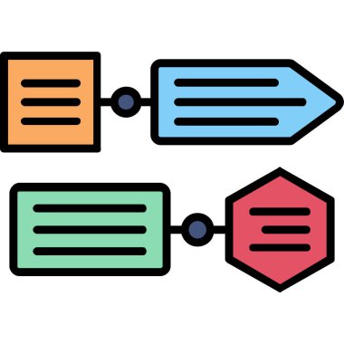 veri aktarım simgesi. özet çizimi