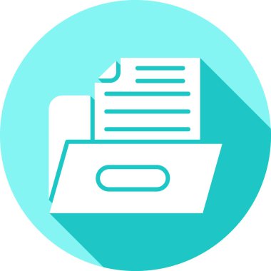 Belge simgesinin vektör illüstrasyonu