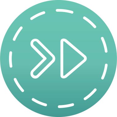 Tek bir izole simgenin vektör illüstrasyonu