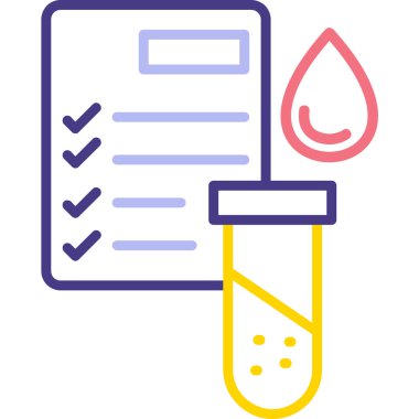 Kimyasal Test. Basit illüstrasyon