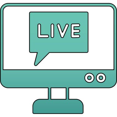 Web ve mobil için canlı vektör simgesi modern vektör çizimi