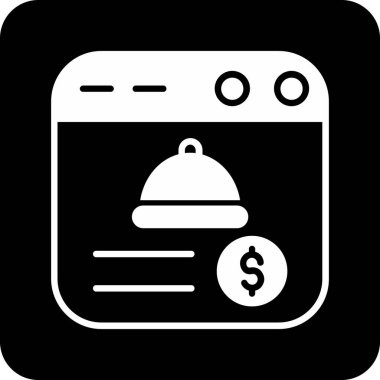 Dolar. Web simgesi basit illüstrasyon