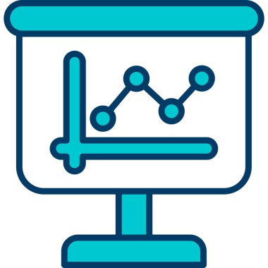 Analizler. Web simgesi basit illüstrasyon