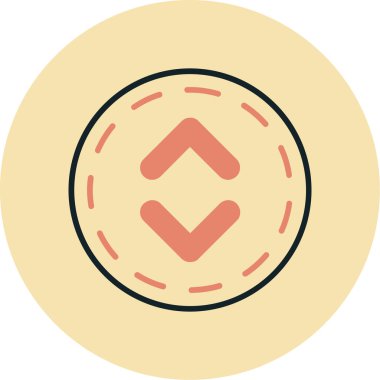 Bozuk para. Web simgesi basit illüstrasyon