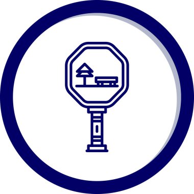 Yol simgesi vektör illüstrasyonu