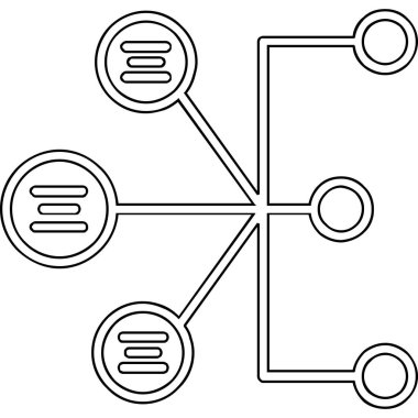 ağ bağlantısı simgesi, vektör illüstrasyonu