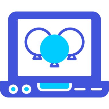 Bilgisayar. Web simgesi basit illüstrasyon